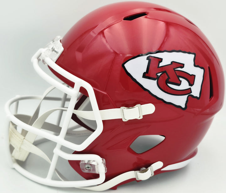 Kenneth Walker III Signed Chiefs Red Full Sz Speed Rep Helmet Beckett Witness
