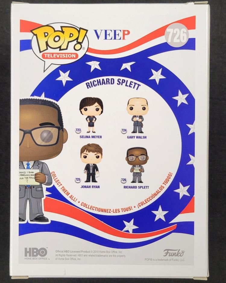 Sam Richardson signed Veep Richard Splett Funko Pop! 726 autograph Beckett BAS