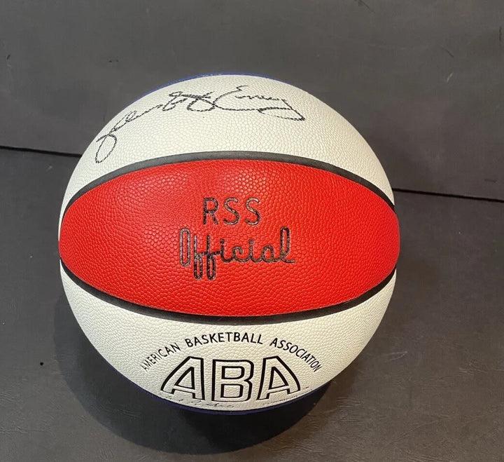 Julius Dr J Erving Nets signed ABA Official basketball autograph BAS Coa Hof