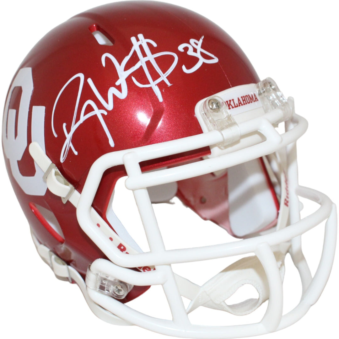 Roy Williams Autographed/Signed Oklahoma Sooners Mini Helmet Beckett 43059