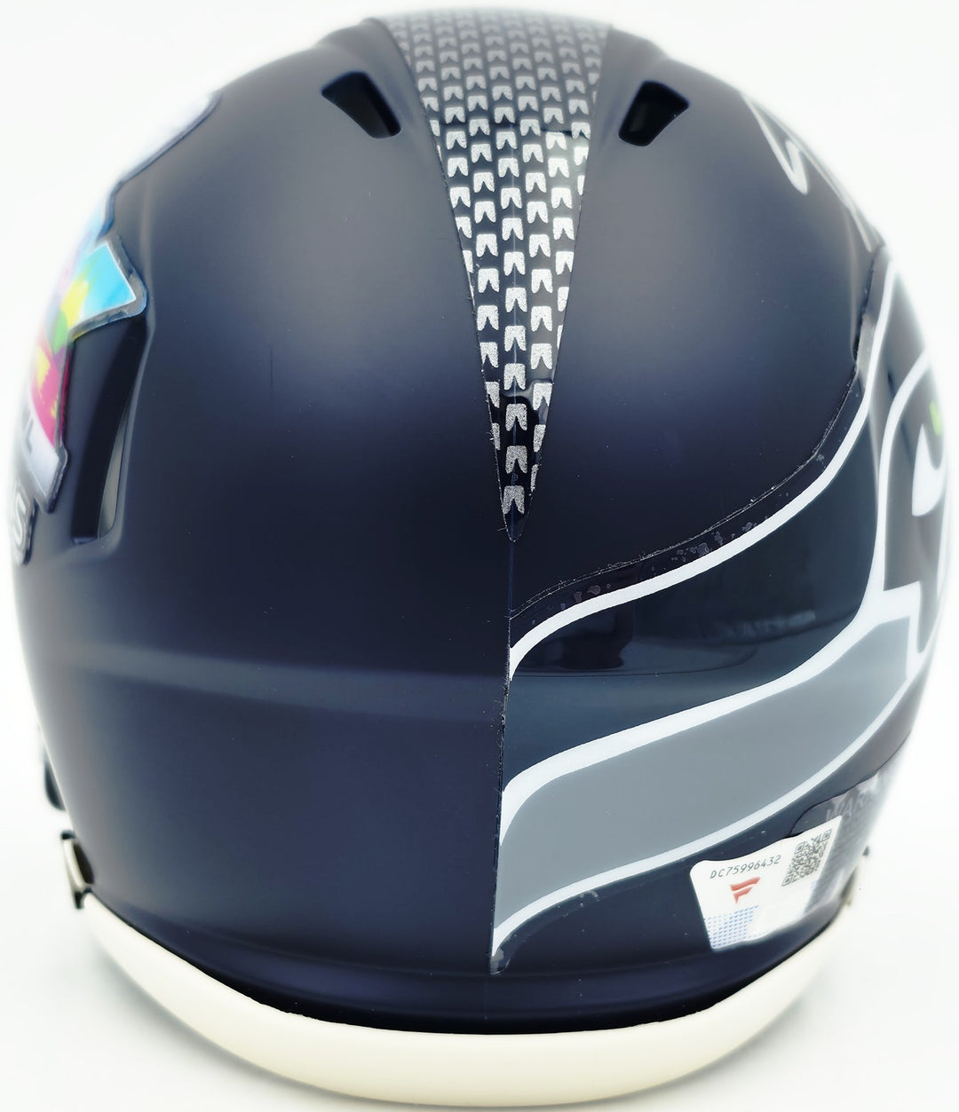 Jaxon Smith-Njigba Auto Seahawks Blue SB LX Champions Logo Speed Mini Helmet