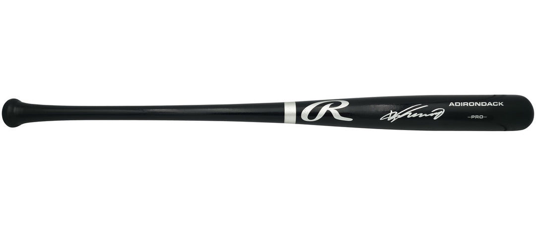 Vladimir Guerrero Sr. Signed Black Rawlings Adirondack Pro Baseball Bat Angels