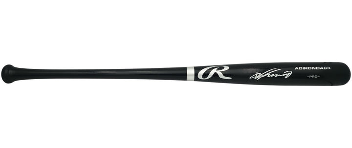 Vladimir Guerrero Sr. Signed Black Rawlings Adirondack Pro Baseball Bat Angels