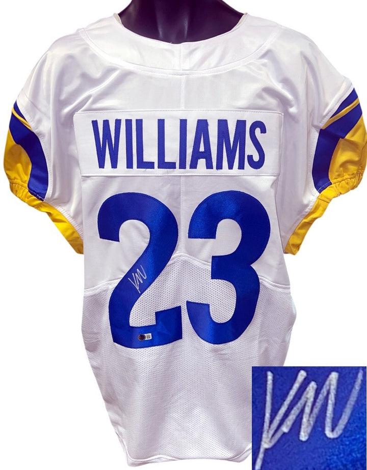 Kyren Williams signed Los Angeles Custom Stitched Pro Style Football Jersey -BAS