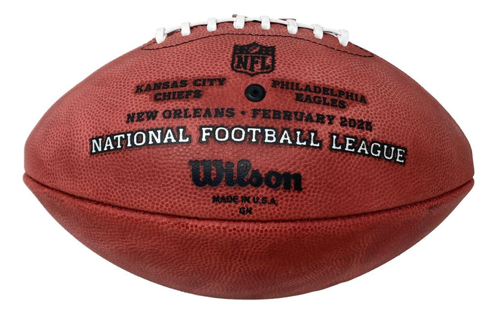 Zack Baun Philadelphia Eagles Signed Wilson NFL Super Bowl 59 Duke Football BAS