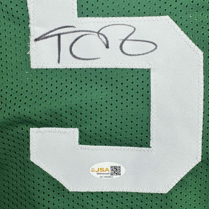 Autographed/Signed Kevin Garnett Boston Green Basketball Jersey Beckett BAS COA