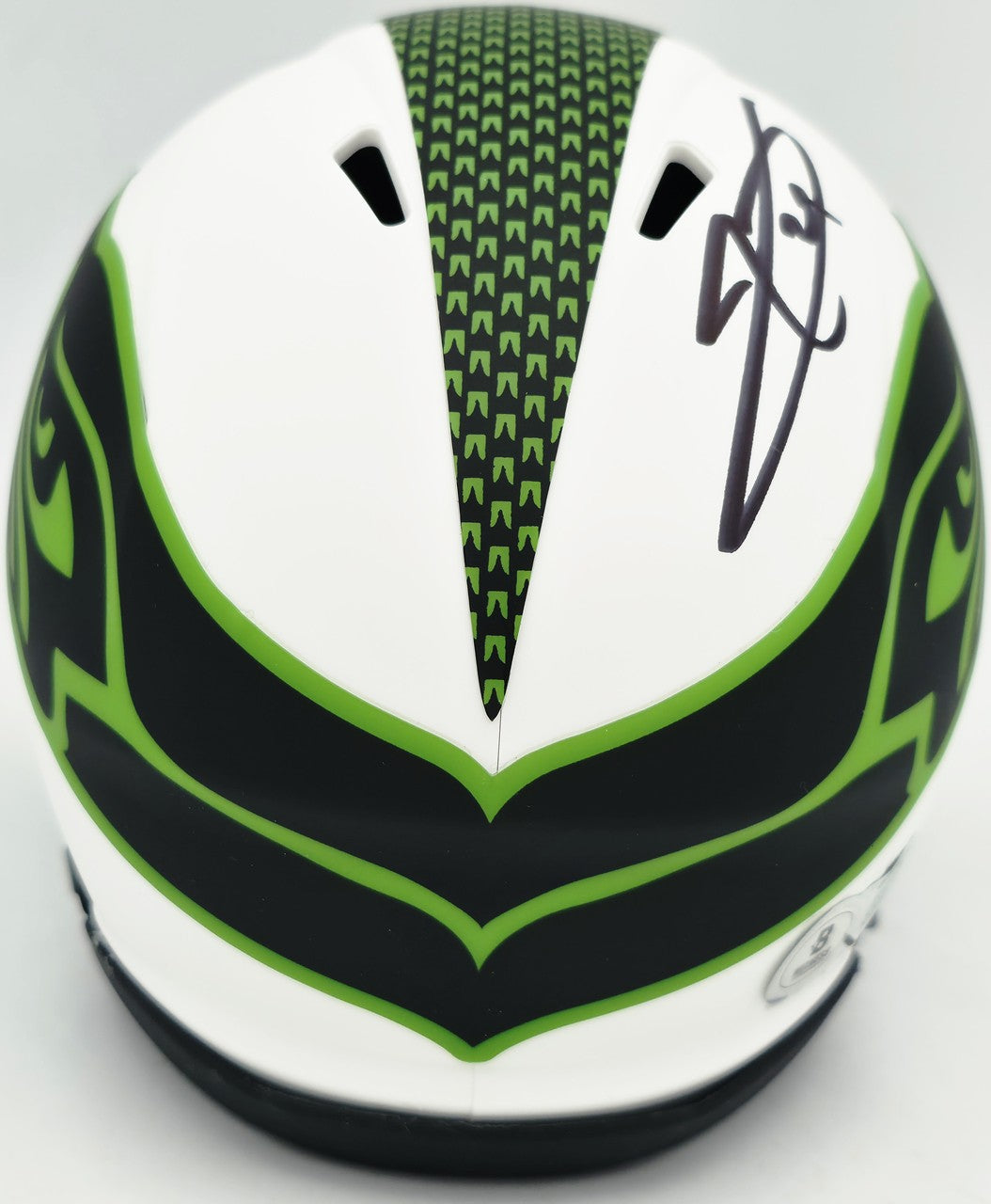 Earl Thomas III Auto Seahawks White Lunar Eclipse Speed Mini Helmet Beckett Wit