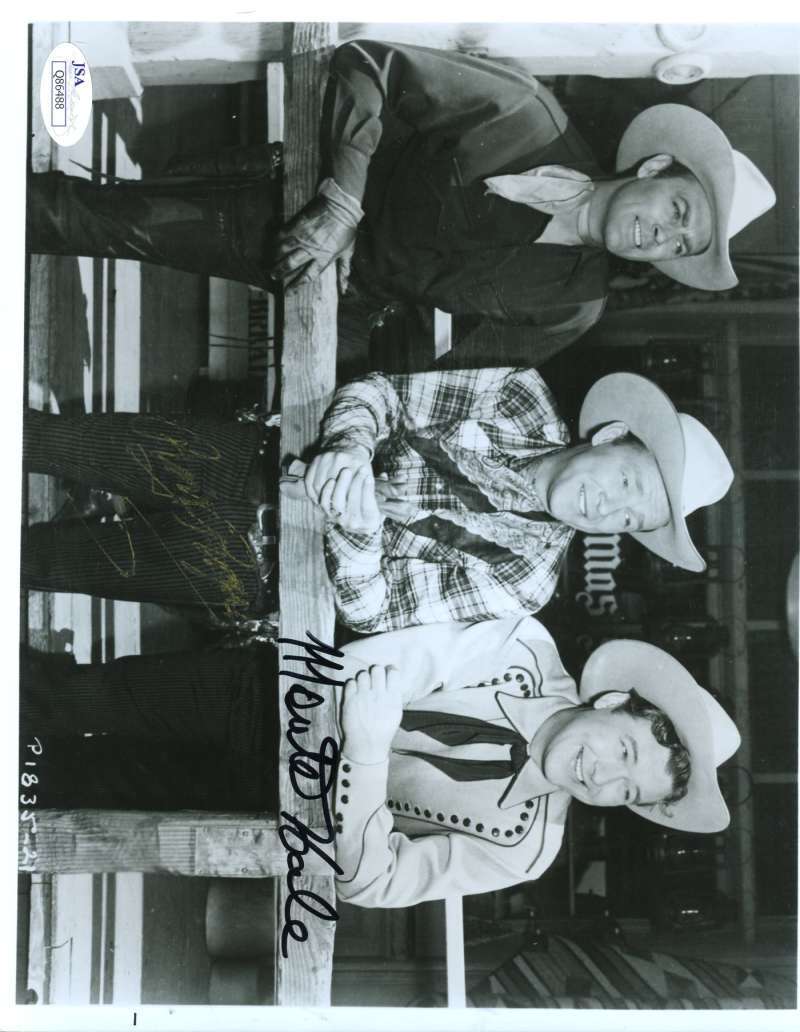 Roy Rogers Monte Hale Jsa Coa Hand Signed 8x10 Photo Authenticated Autograph