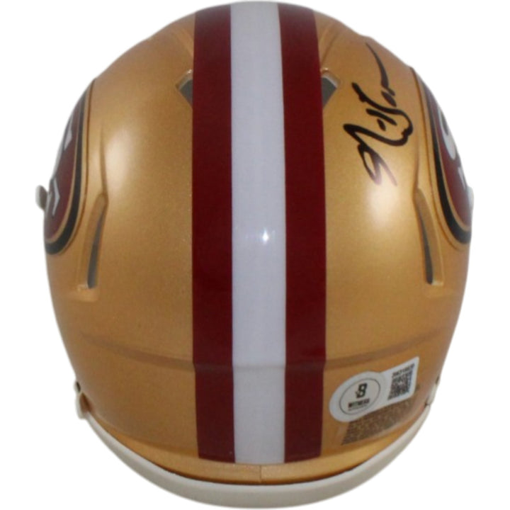 Patrick Willis NaVorro Bowman Signed San Francisco 49ers Mini Helmet BAS 55285