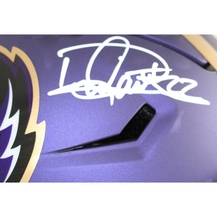Derrick Henry Signed Baltimore Ravens 24 ALT SpeedFlex Helmet Beckett WIT 57931