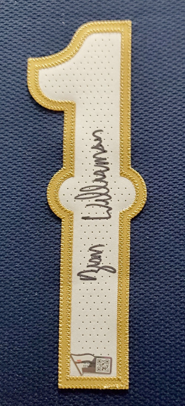 New Orleans Pelicans Zion Williamson Signed Framed Blue Nike Jersey Fanatics