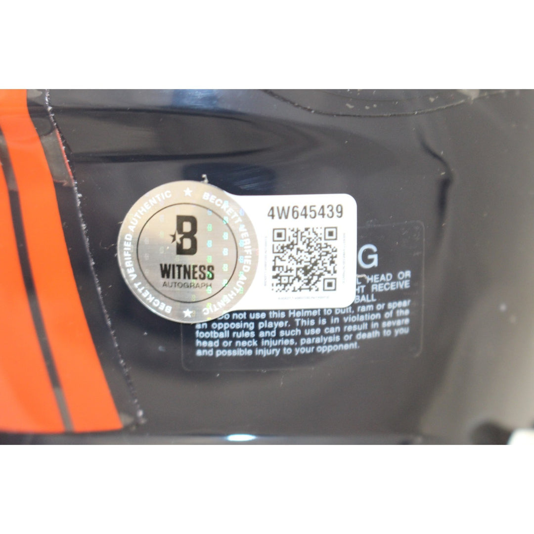 Ed McCaffrey Autographed Denver Broncos TB 97-23 Mini Helmet Beckett 56388