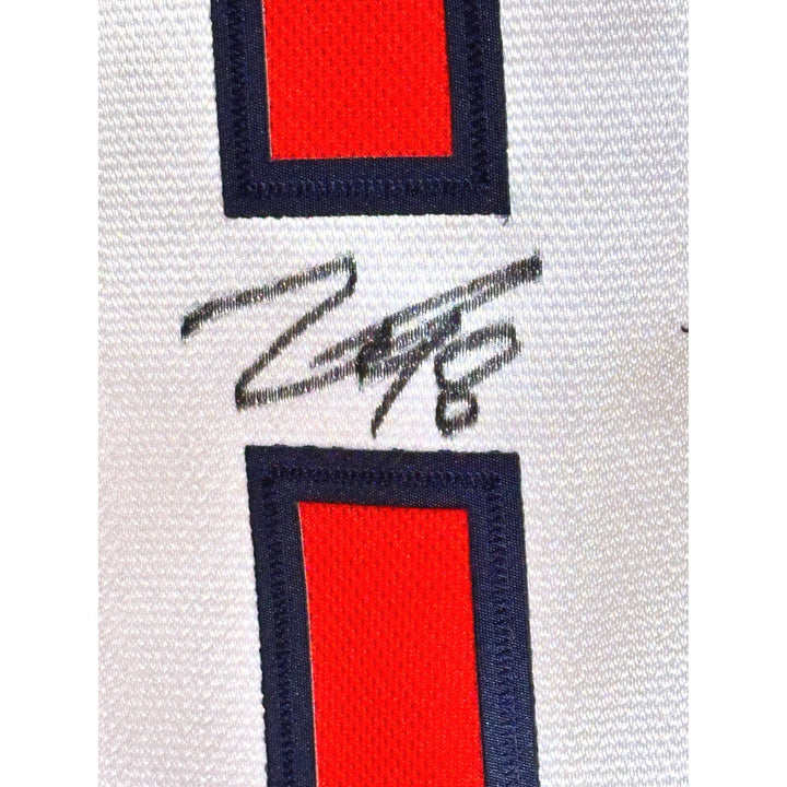 Logan Thompson Autographed Washington Capitals Jersey COA Inscriptagraphs Signed