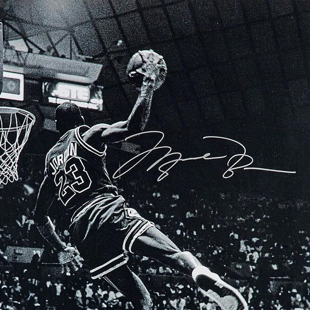 Michael Jordan Signed 'Frozen in Time' 30x40 Photo Chicago Bulls UDA Holo