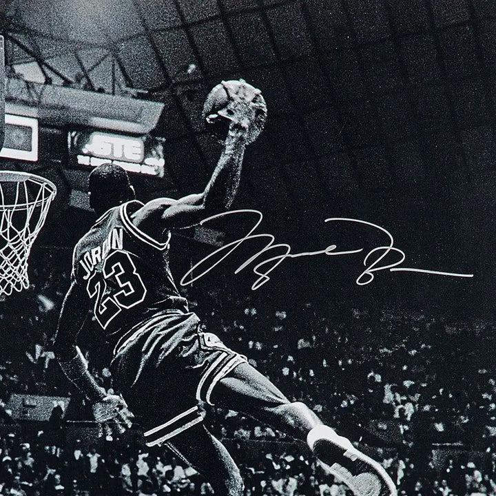 Michael Jordan Signed 'Frozen in Time' 30x40 Photo Chicago Bulls UDA Holo