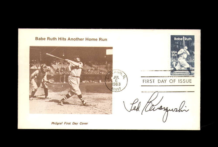 Ted Kluszewski PSA DNA Signed FDC 1983 First Day Cover Cache Babe Ruth Autograph