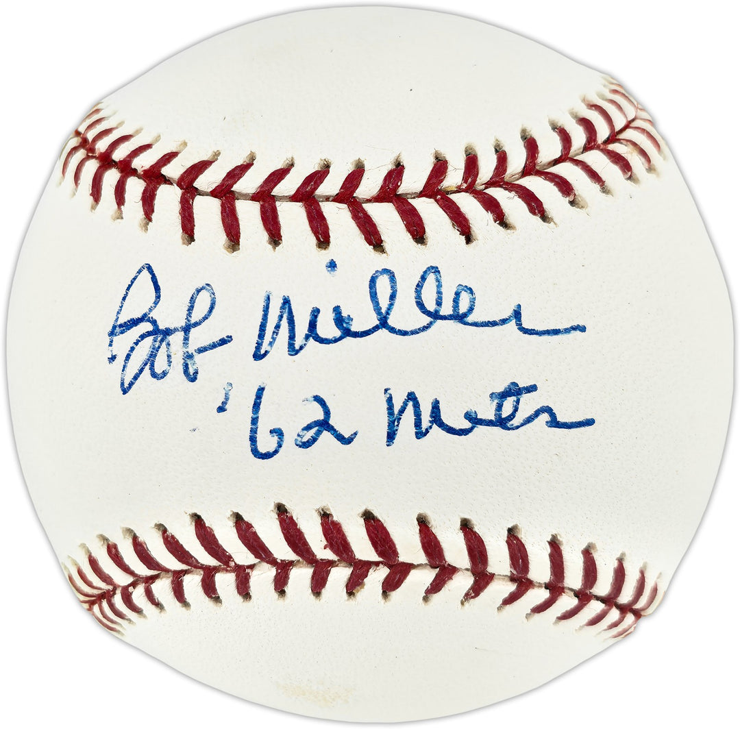 Bob Miller Autographed Signed MLB Baseball New York Mets "62 Mets" Beckett