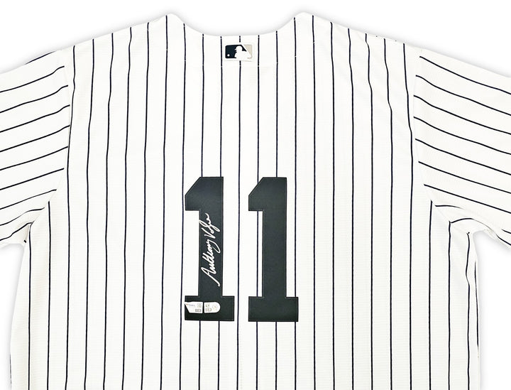 New York Yankees Anthony Volpe Signed White Nike Jersey Size XL Fanatics Holo