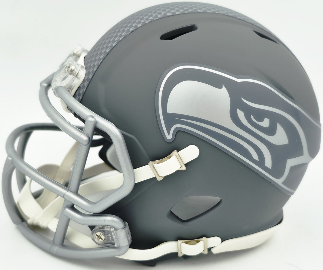 Kam Chancellor Signed Seahawks Slate Silver Speed Mini Helmet Beckett Witness