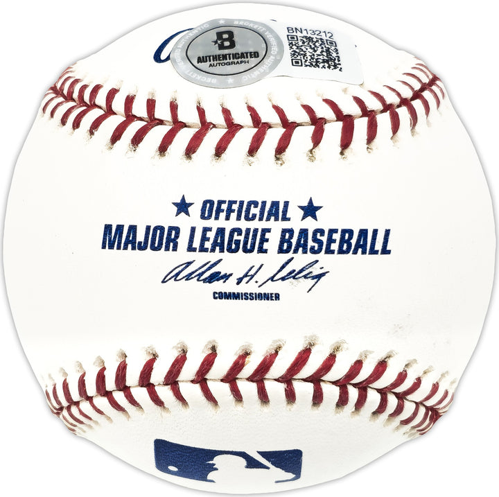 Bill Harman Signed MLB Baseball Philadelphia Phillies Beckett #BN13212