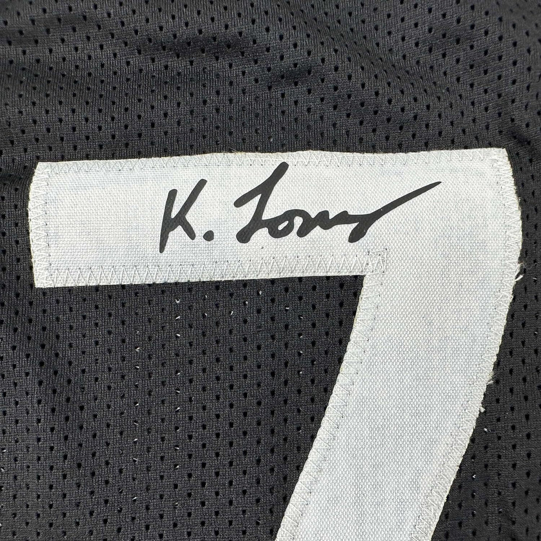 Framed Facsimile Autographed Kyle Lowry 33x42 Black Reprint Laser Auto Jersey