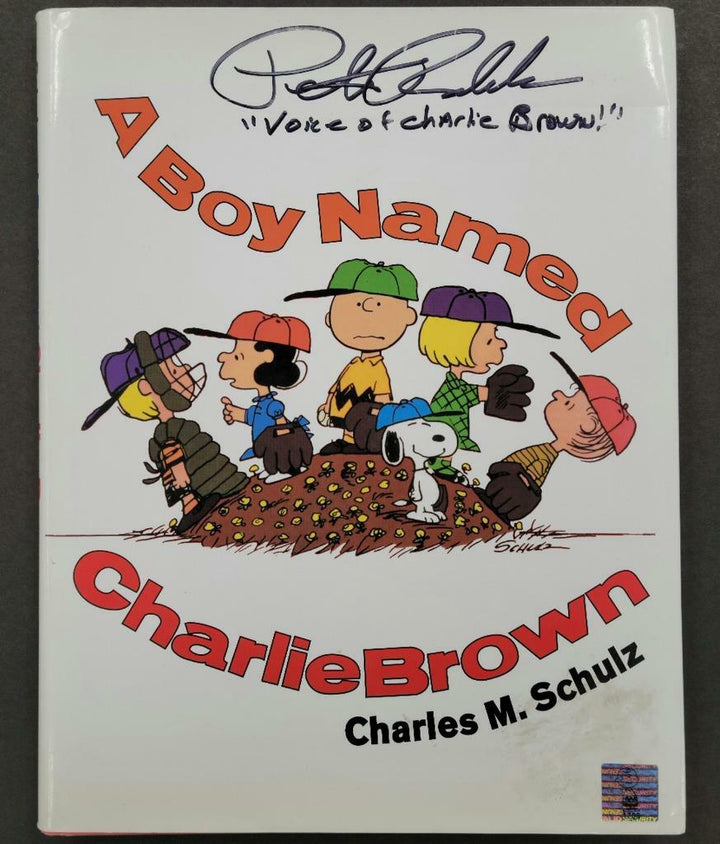 Peter Robbins signed A Boy Named Charlie Brown Book Voice of CB ~ Peanuts Holo