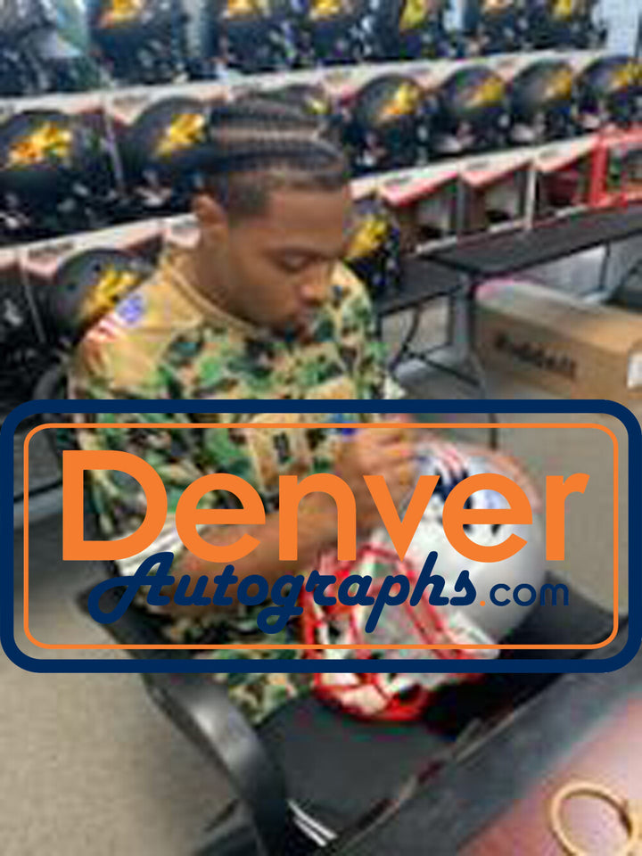 N'Keal Harry Signed New England Patriots Speed Replica Helmet 1st Rnd BAS 24281