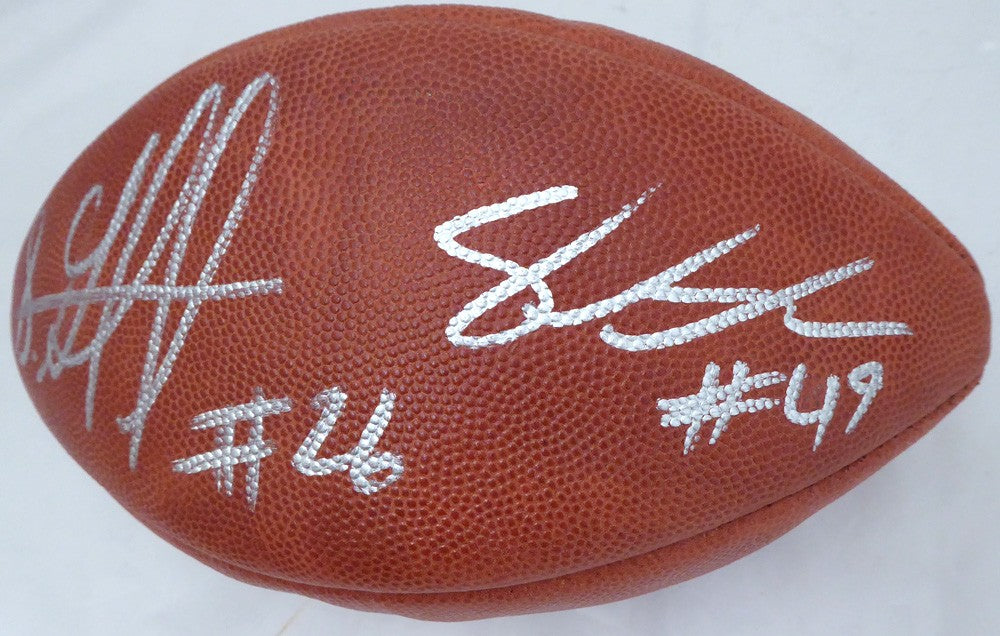 Shaquem Shaquill Griffin Auto Official NFL Leather Football Seahawks MCS Holo