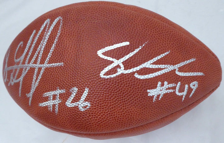 Shaquem Shaquill Griffin Auto Official NFL Leather Football Seahawks MCS Holo