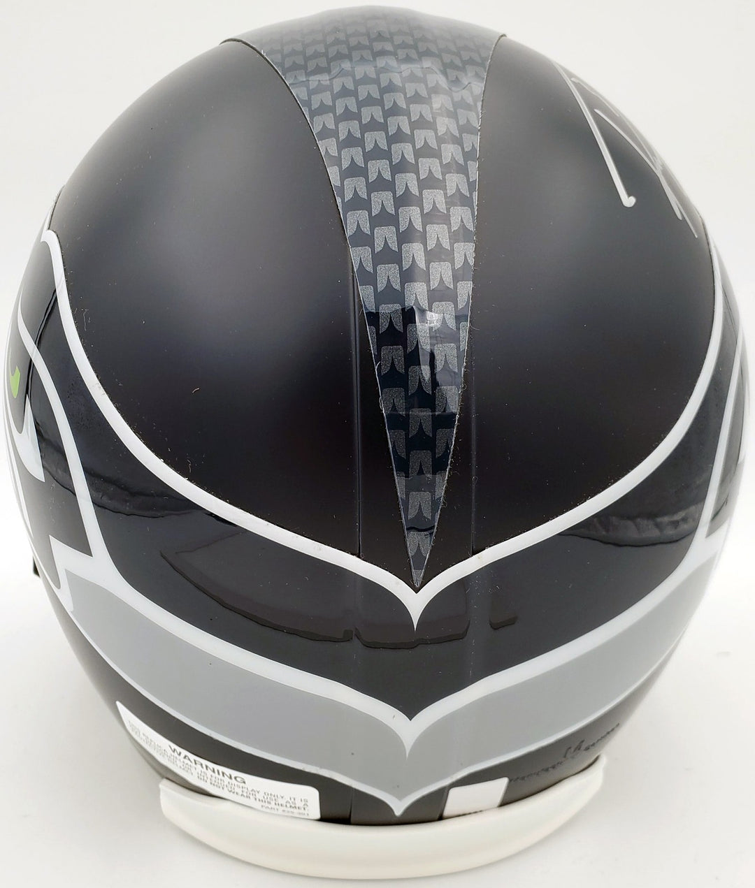 Russell Wilson Signed Seahawks Full Size Replica Helmet In Silver RW Holo