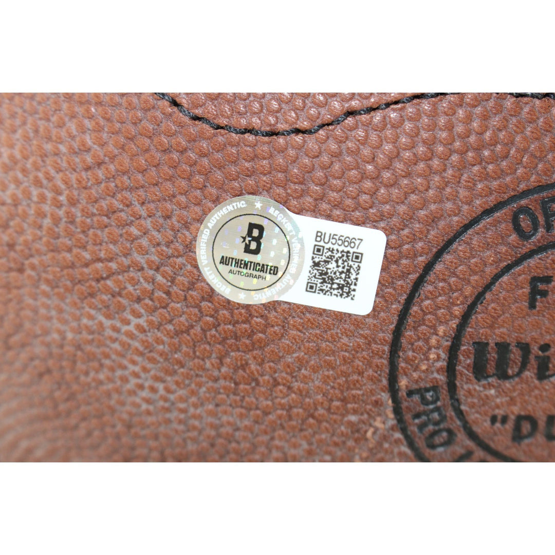 Brett Favre Autographed Green Bay Packers NFL Wilson Football Beckett 53160