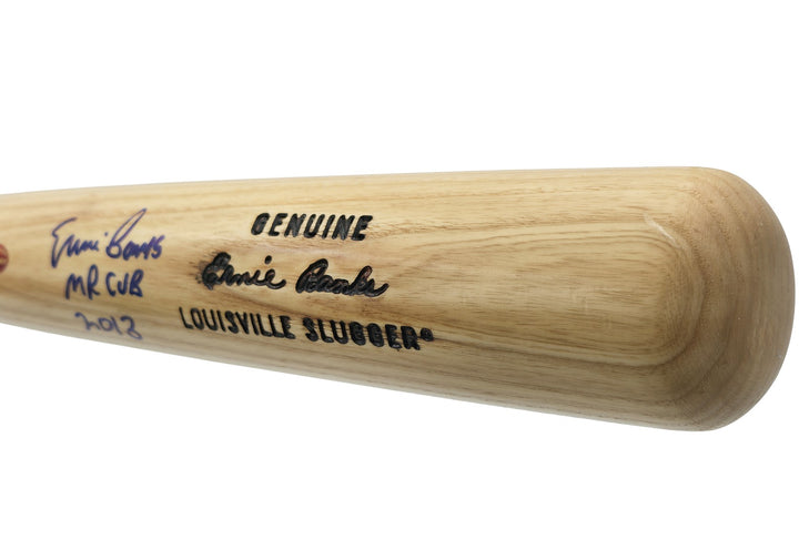 Ernie Banks Auto L Slugger Game Model Baseball Bat Cubs "Mr. Cub, 2013" Beckett