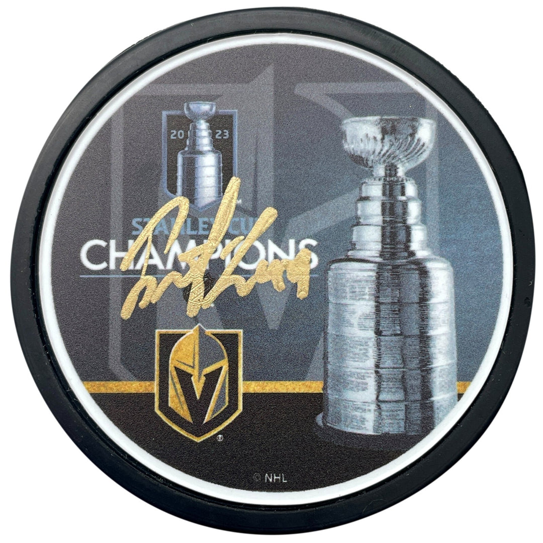 Ivan Barbashev Autographed Stanley Cup Vegas Golden Knights Signed Puck COA IGM