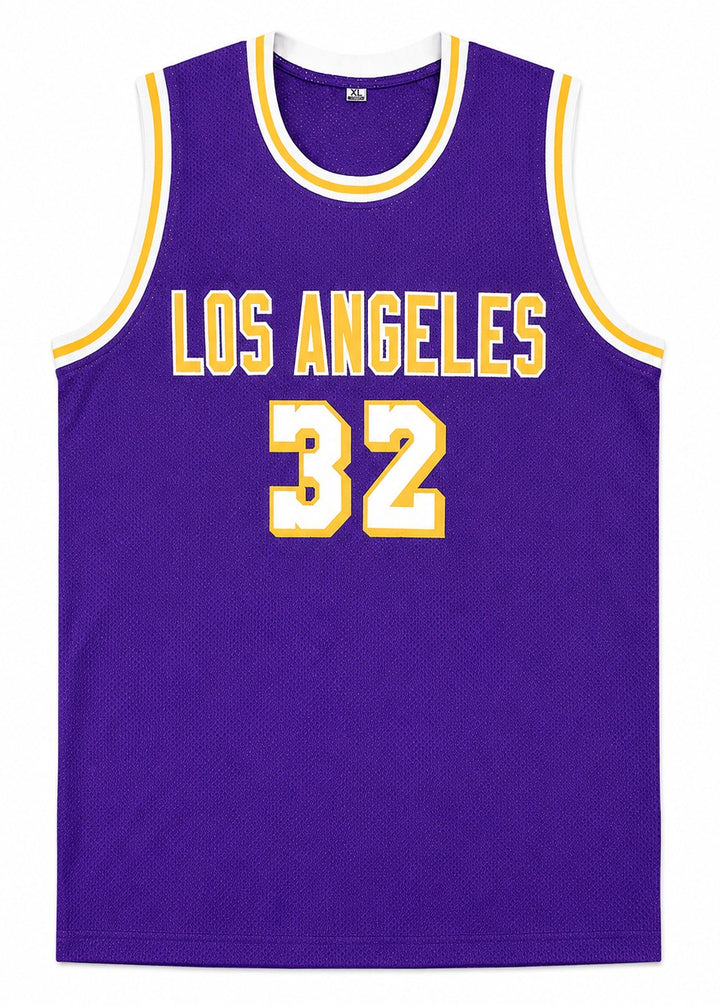 Los Angeles Lakers Magic Johnson Signed Purple Jersey PSA/DNA