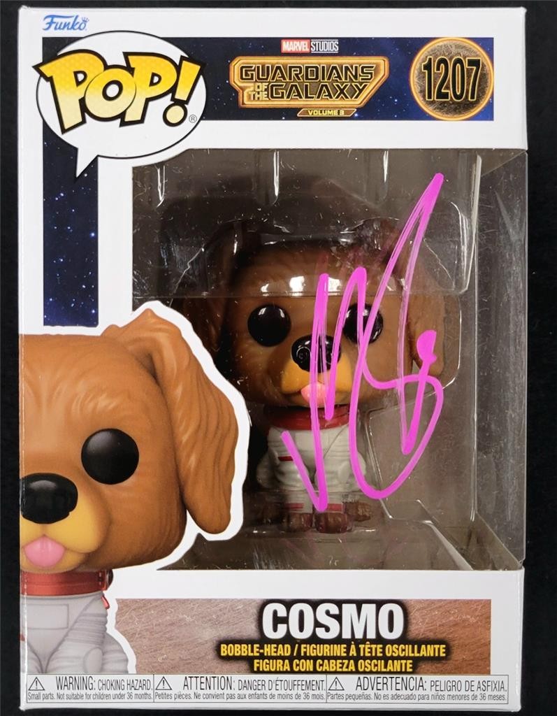 Maria Bakalova signed Cosmo Guardians of the Galaxy Funko Pop! (B) ~ Beckett BAS