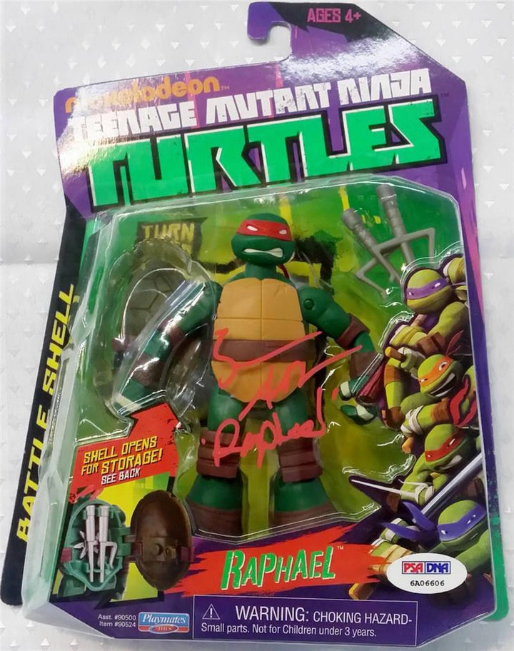 SEAN ASTIN Teenage Mutant Ninja Turtles Signed RAPHAEL Figure Auto PSA DNA COA
