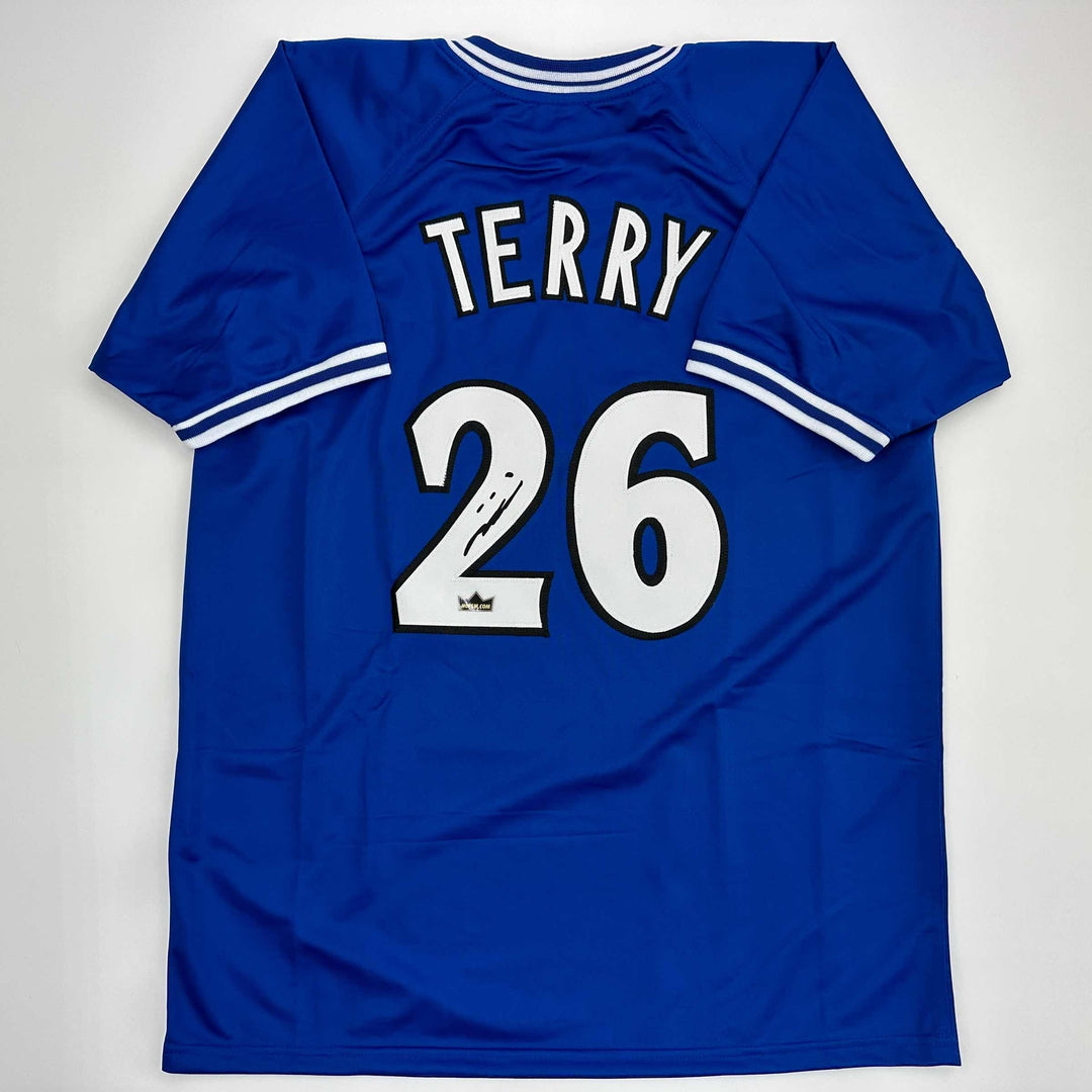 Facsimile Autographed John Terry Chelsea FC Blue Reprint Jersey Size Men's XL