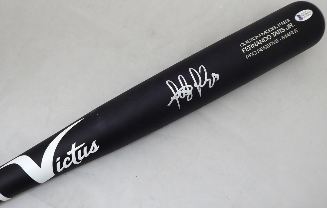 Fernando Tatis Jr. Signed Black Victus Game Model Bat San Diego Padres Beckett