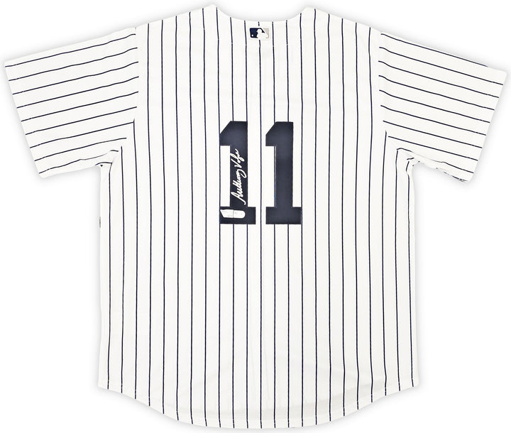 New York Yankees Anthony Volpe Signed White Nike Jersey Size L Fanatics Holo