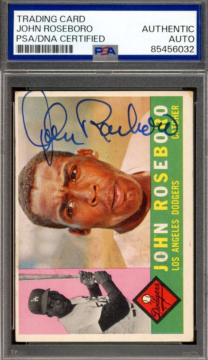 John Roseboro PSA DNA Signed 1960 Topps Autograph