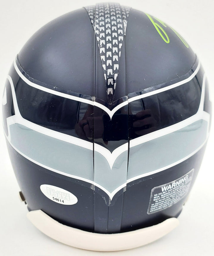 Tyler Lockett Autographed Signed Seattle Seahawks Mini Helmet In Green MCS Holo