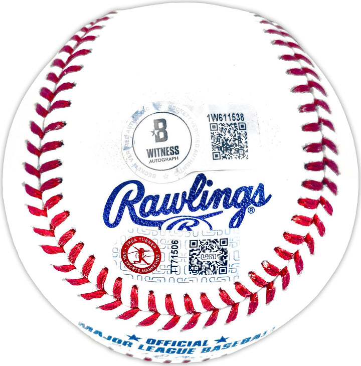 Trea Turner Signed MLB Baseball Philadelphia Phillies "Full Name" Beckett Wit