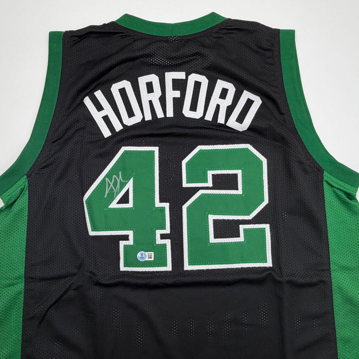 Autographed/Signed Al Horford Boston Black Basketball Jersey Beckett BAS COA