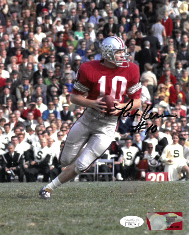 Rex Kern signed Ohio State Buckeyes 8X10 Photo #10- JSA (passing)