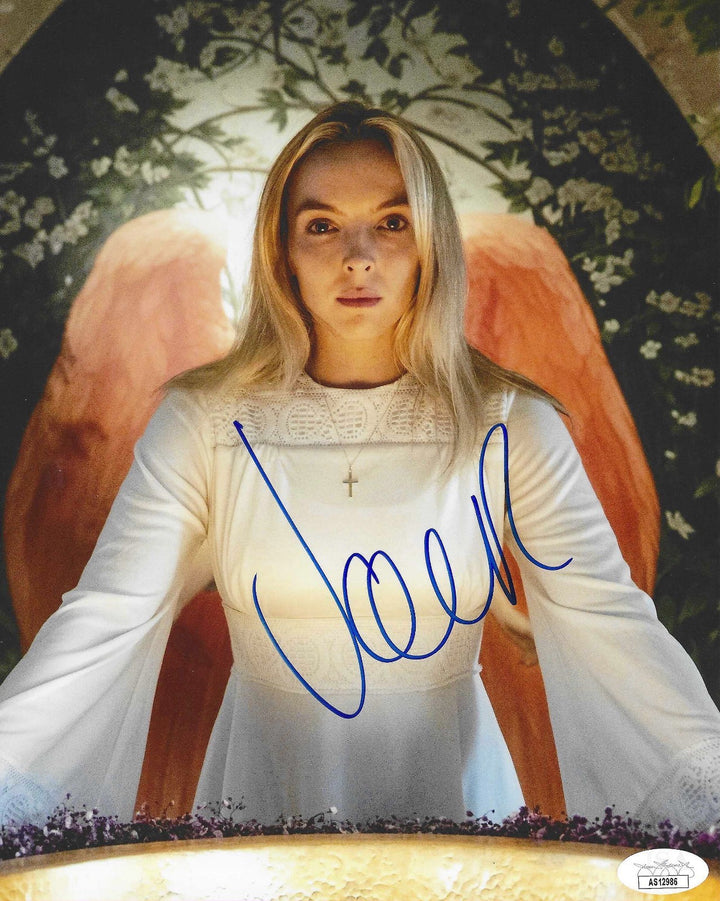 JODIE COMER SIGNED AUTOGRAPHED KILLING EVE 8X10 PHOTO VILLANELLE JSA