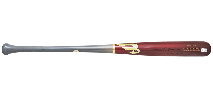 Elly De La Cruz Signed Red B45 Player Model Bat Reds "Cycle 6/23/23" Beckett Wit
