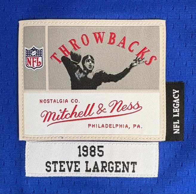 Steve Largent Signed Seattle Seahawks M&N 1985 Legacy Jersey HOF 95 BAS