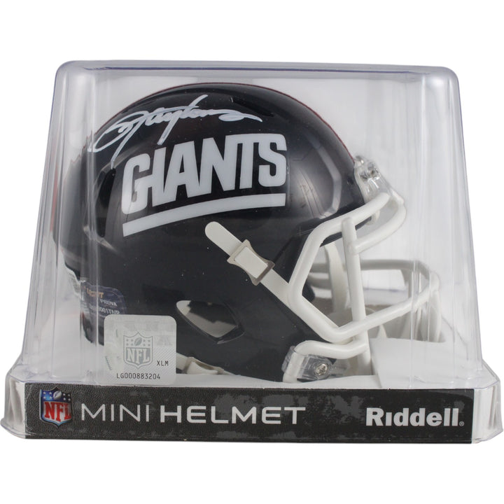 Lawrence Taylor Autographed/Signed New York Giants TB Mini Helmet Beckett 49753
