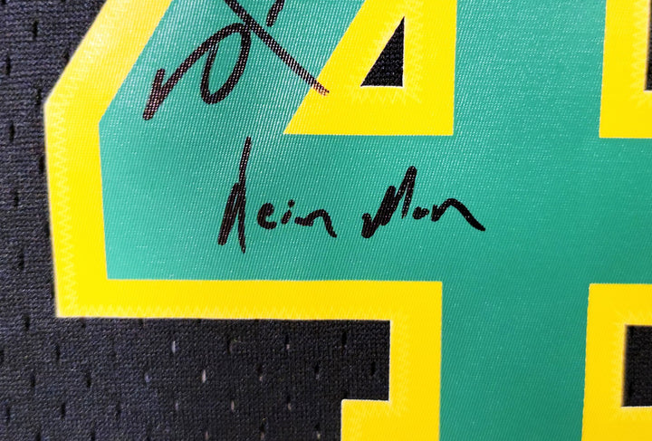 Sonics Shawn Kemp Auto Black Mitchell Ness HWC Swingman Jersey XL Reign Man