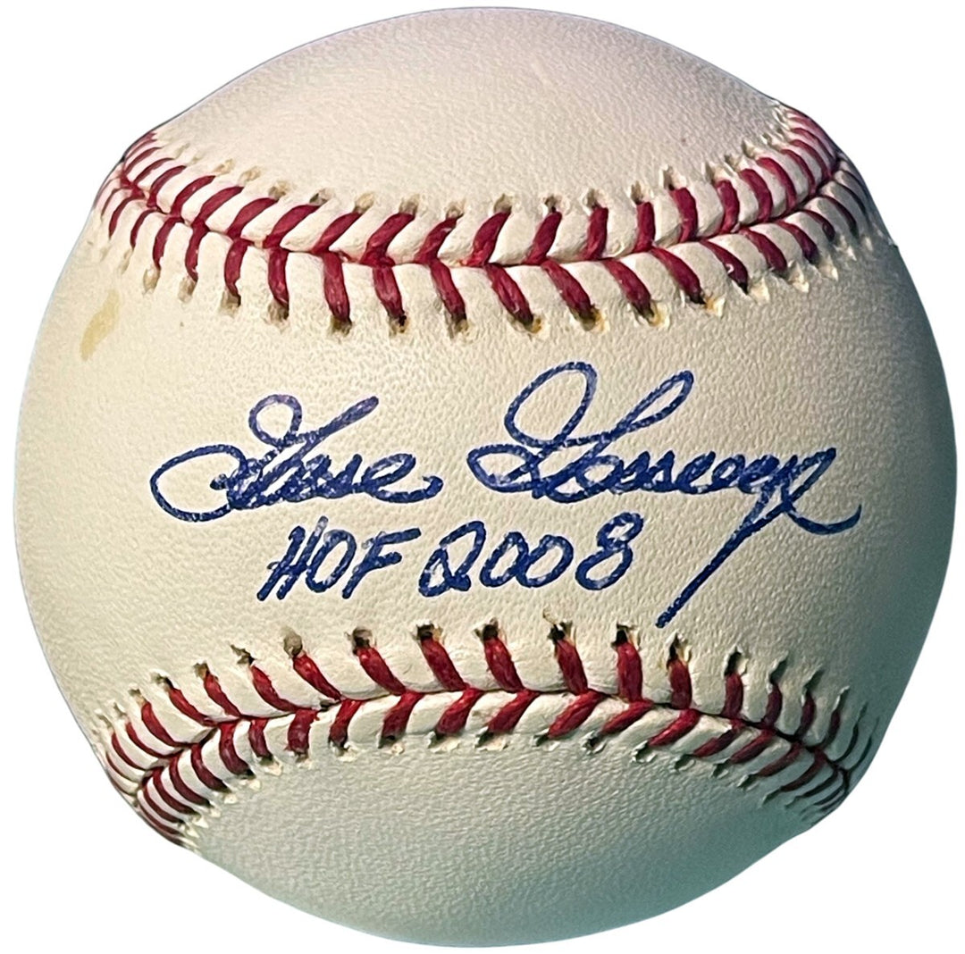 Goose Gossage signed Official Rawlings Major League Baseball HOF 2008 tone spots